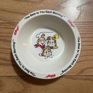 Vintage 1995 Kelloggs Cereal Bowl